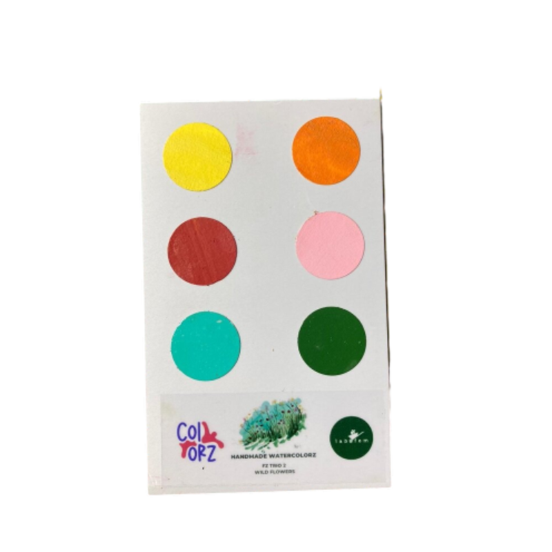 Handgemaakte FZ Trio 2 Wilde Bloemen Aquarel Proefset