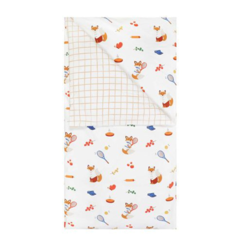 Housse de couette et taie d'oreiller pour enfants – Fox, The Gourmet