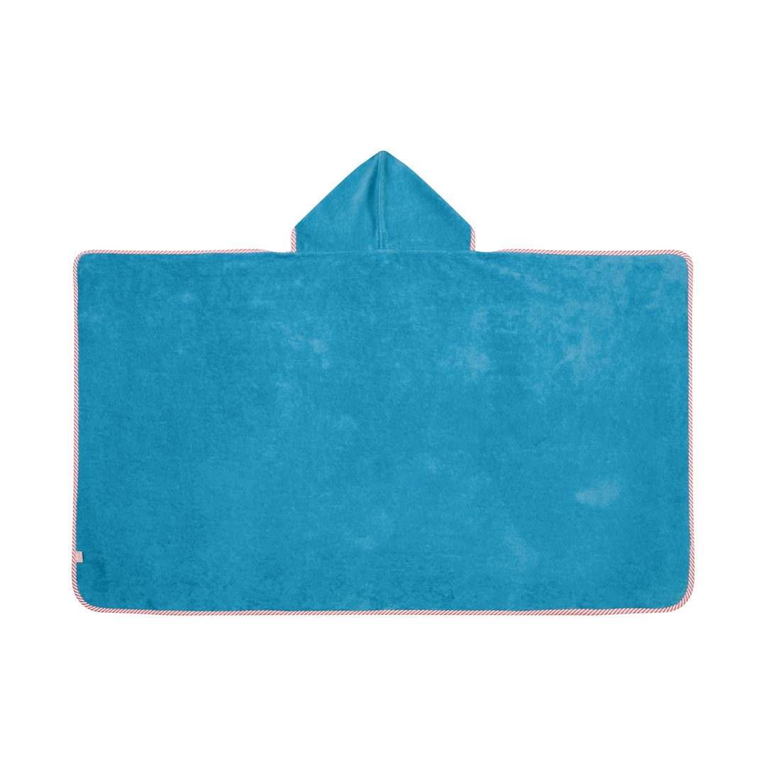 Serviette à capuche Mini Plouf (Bleu)