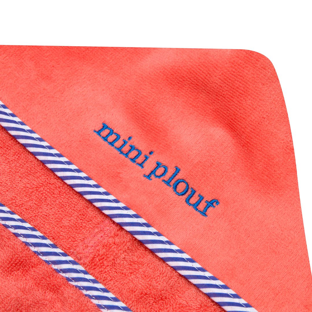 Mini Plouf Capuchon Handdoek (Roze)