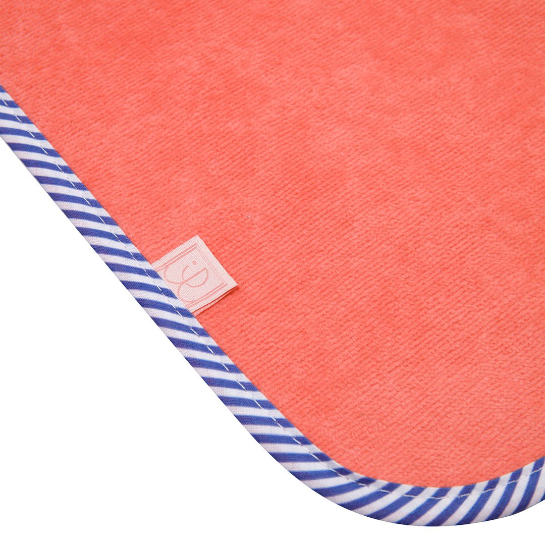 Serviette à capuche Mini Plouf (Rose)