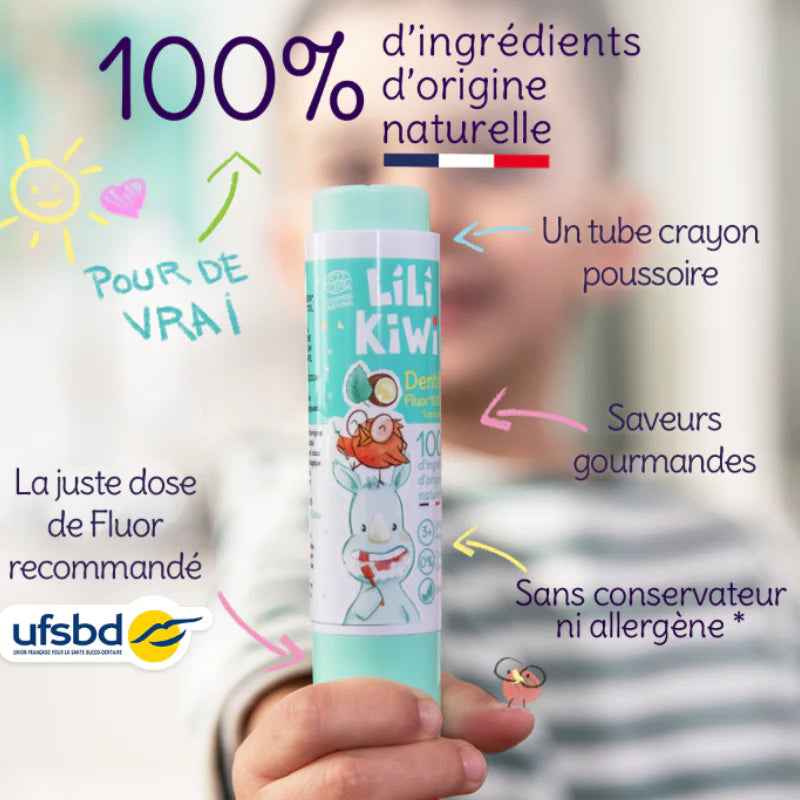 Dentifrice au fluor Framboise-Litchi