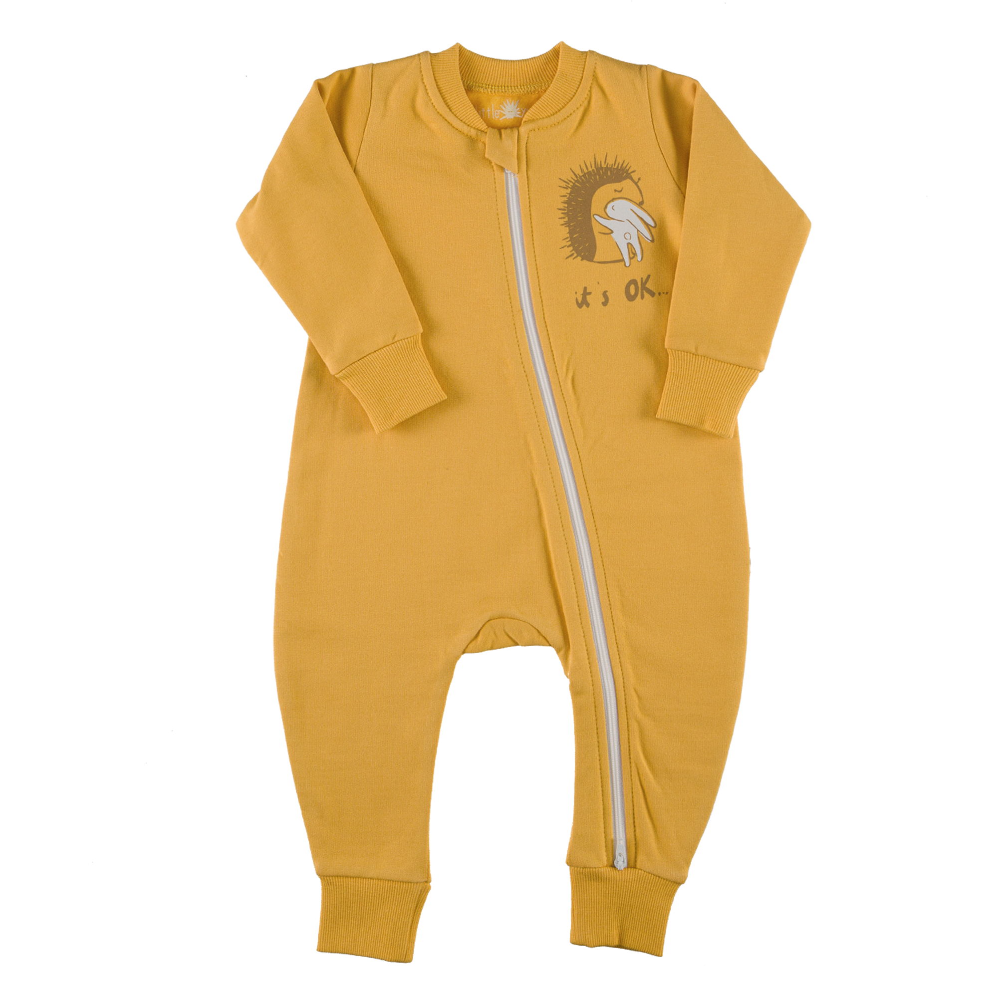 "Warm Zip" Jumpsuit - Saffron Yellow