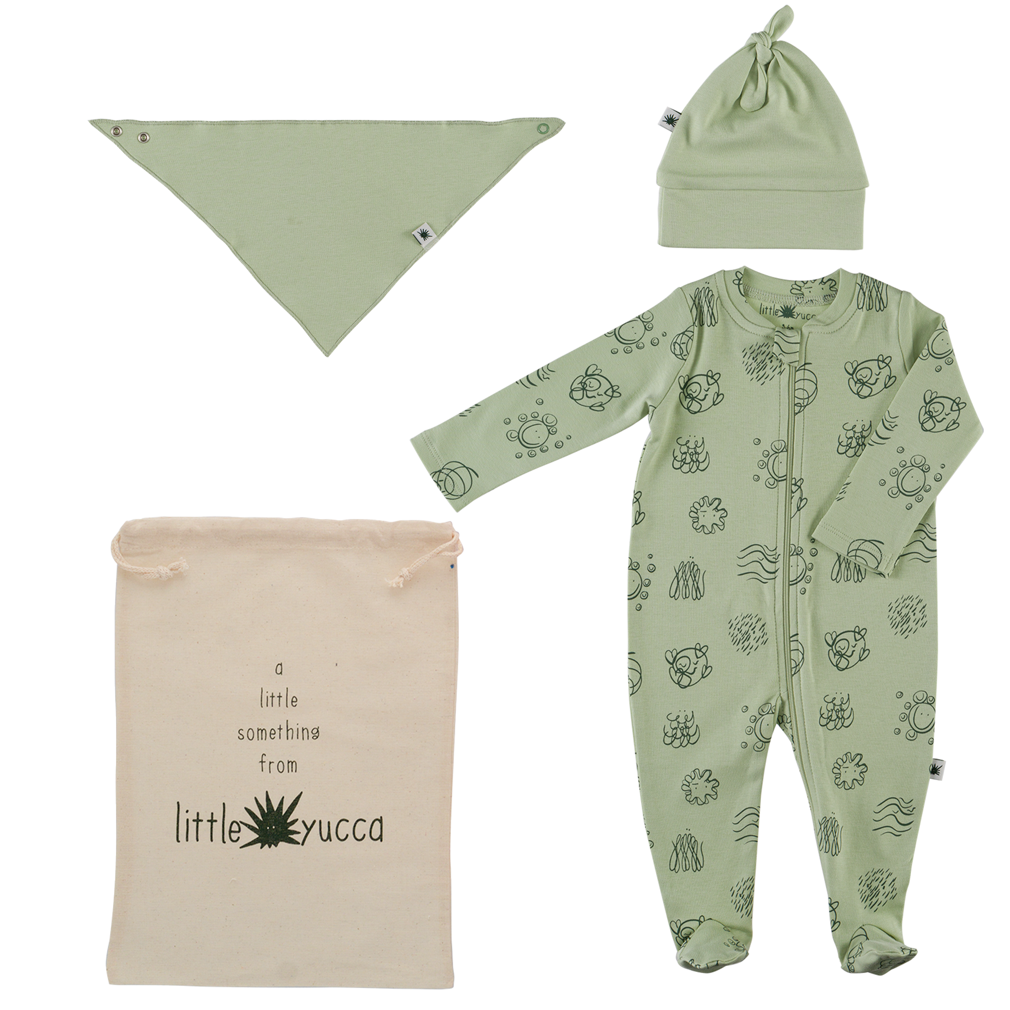 "Welkom" babyset - Aqua